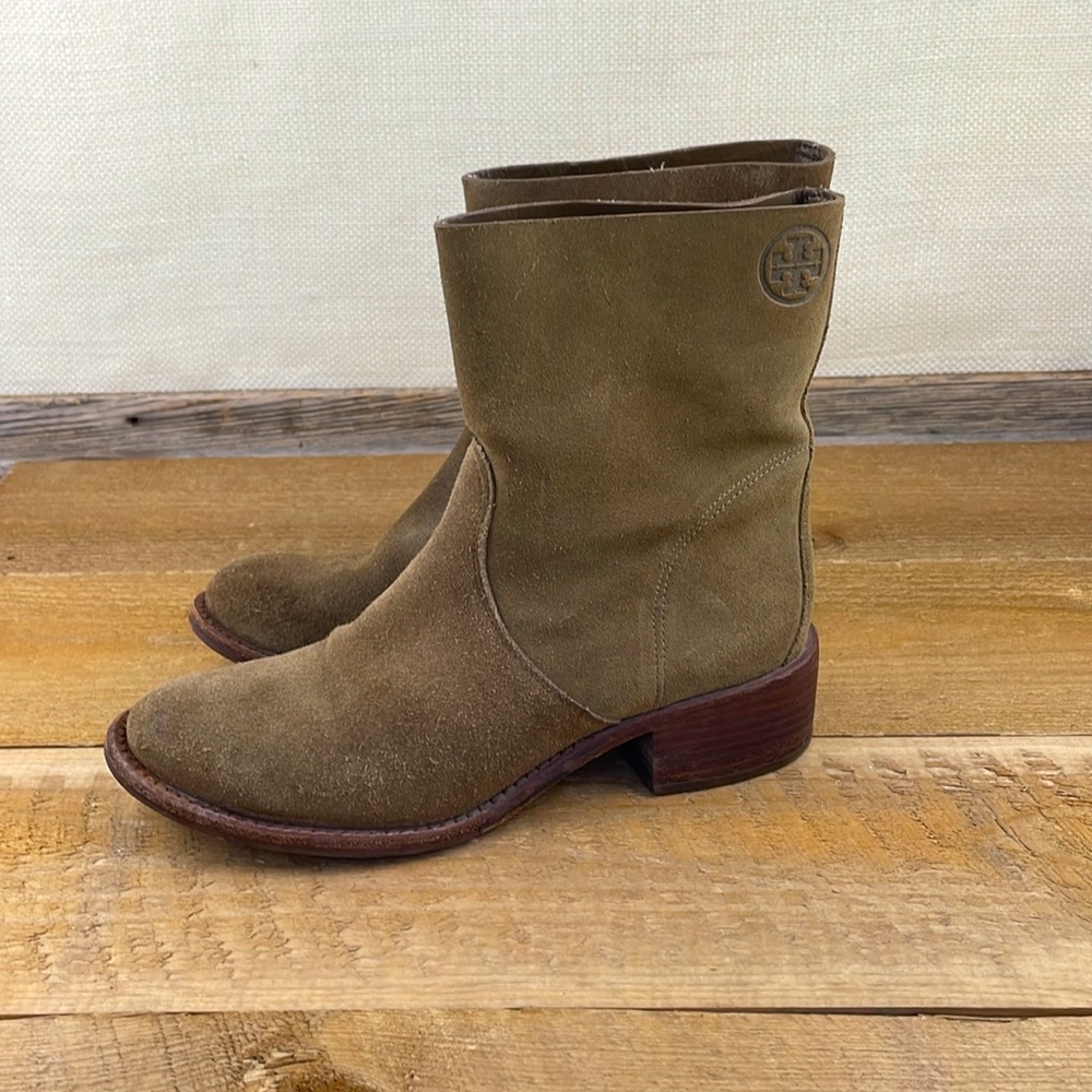 Tory Burch Suede Ankle Boots